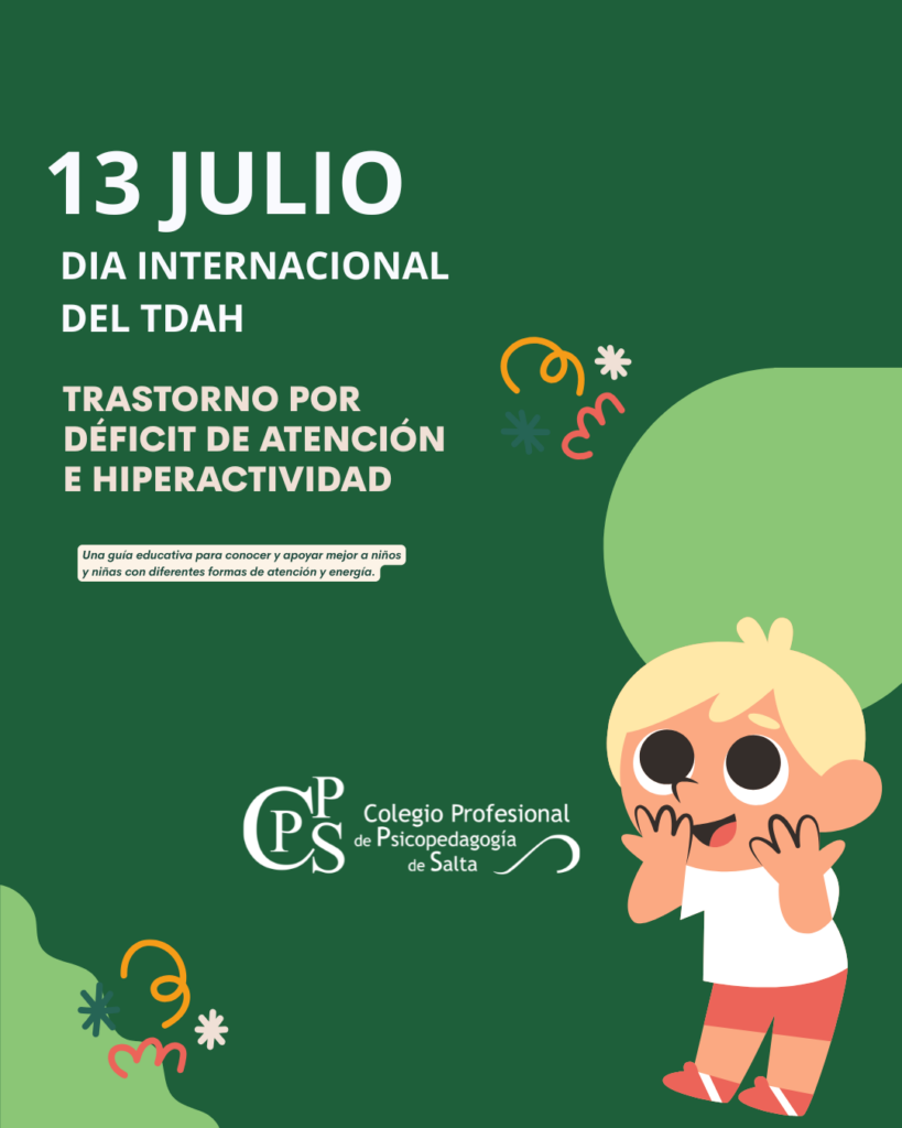 Presentación de Concienciación Sobre TDAH Trastorno por Déficit de Atención e Hiperactividad Ilustrado Verde y Crema (Post de Instagram (45))