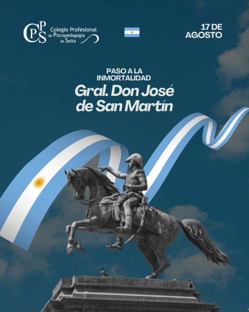 Historia de Instagram Paso a la Inmortalidad del General José de San Martín Fotográfico Celeste y Blanco